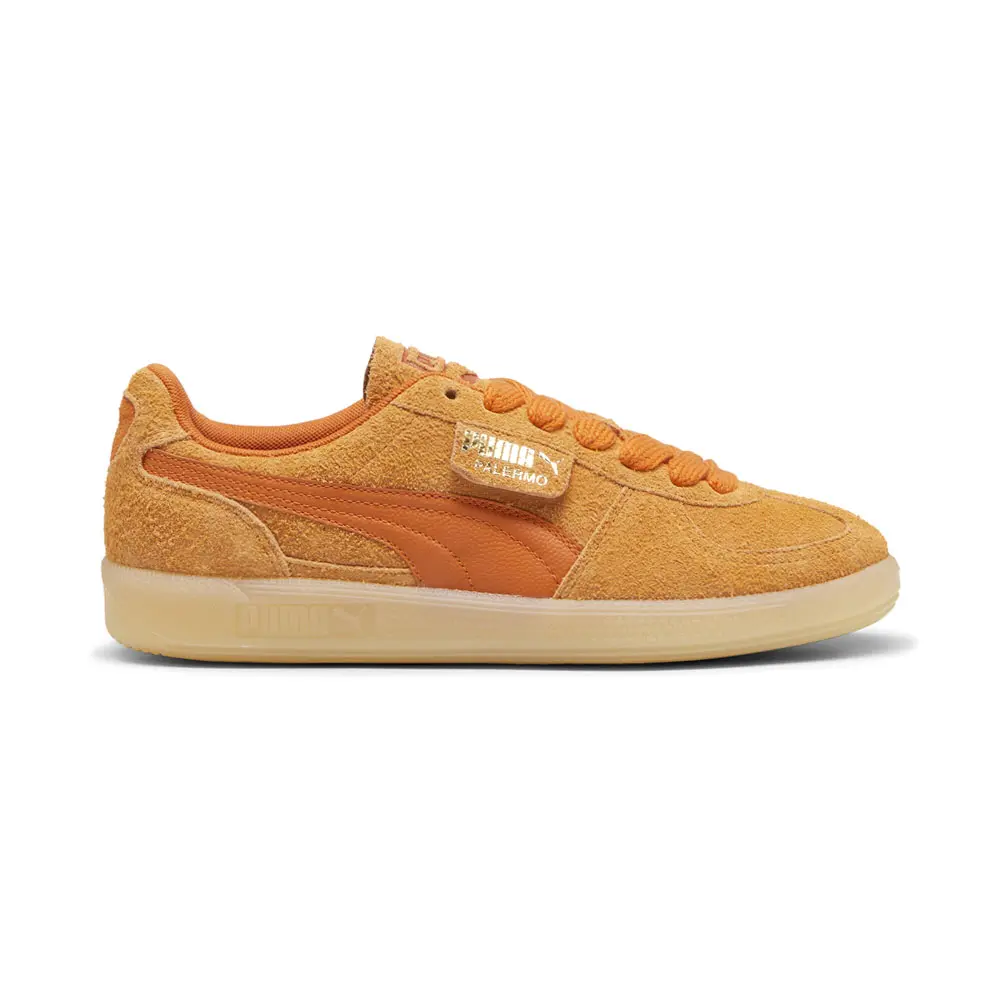 PUMA Mens Palermo Hairy Lace Up Sneakers Shoes Casual - Orange PUMA Mens Palermo Hairy Lace Up Sneakers Shoes Casual - Orange