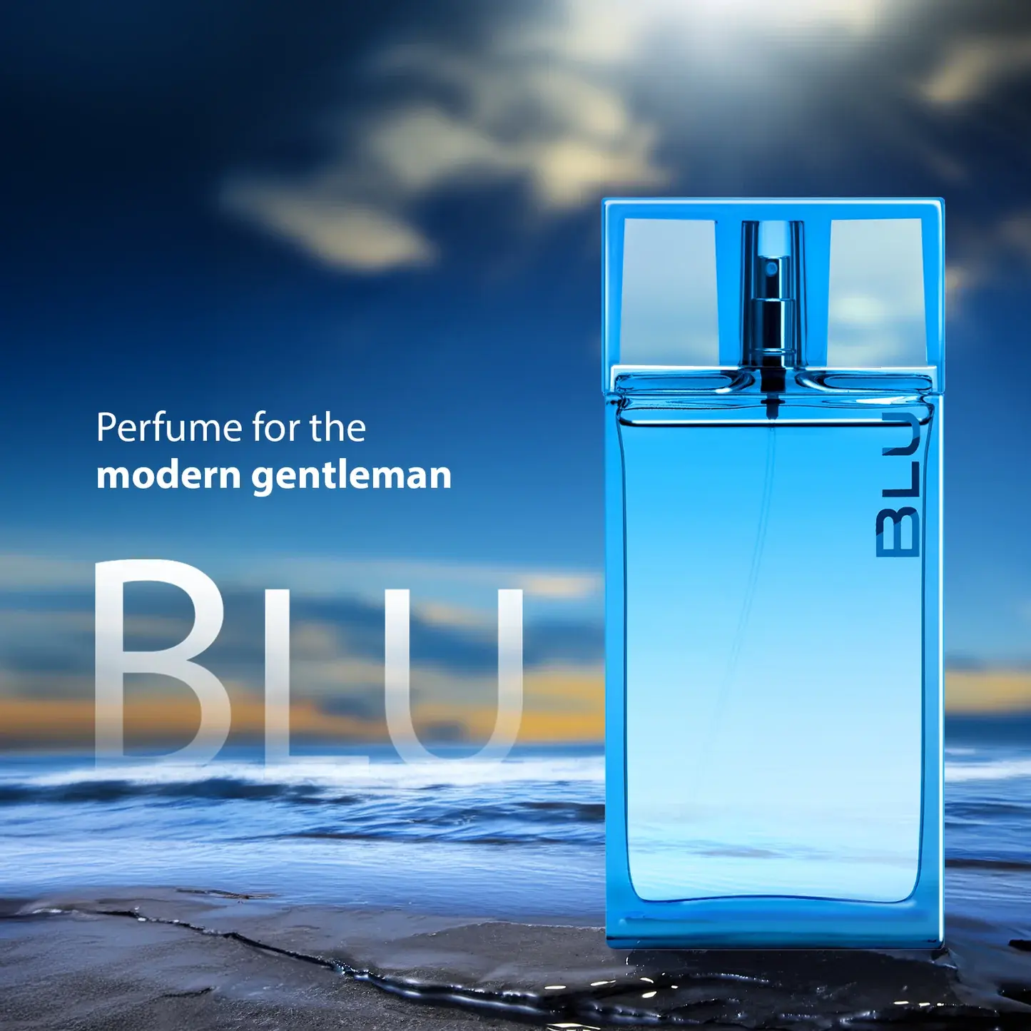 Blu Eau De Parfum for Men- 90ml/3fl.oz- Long Lasting Scent