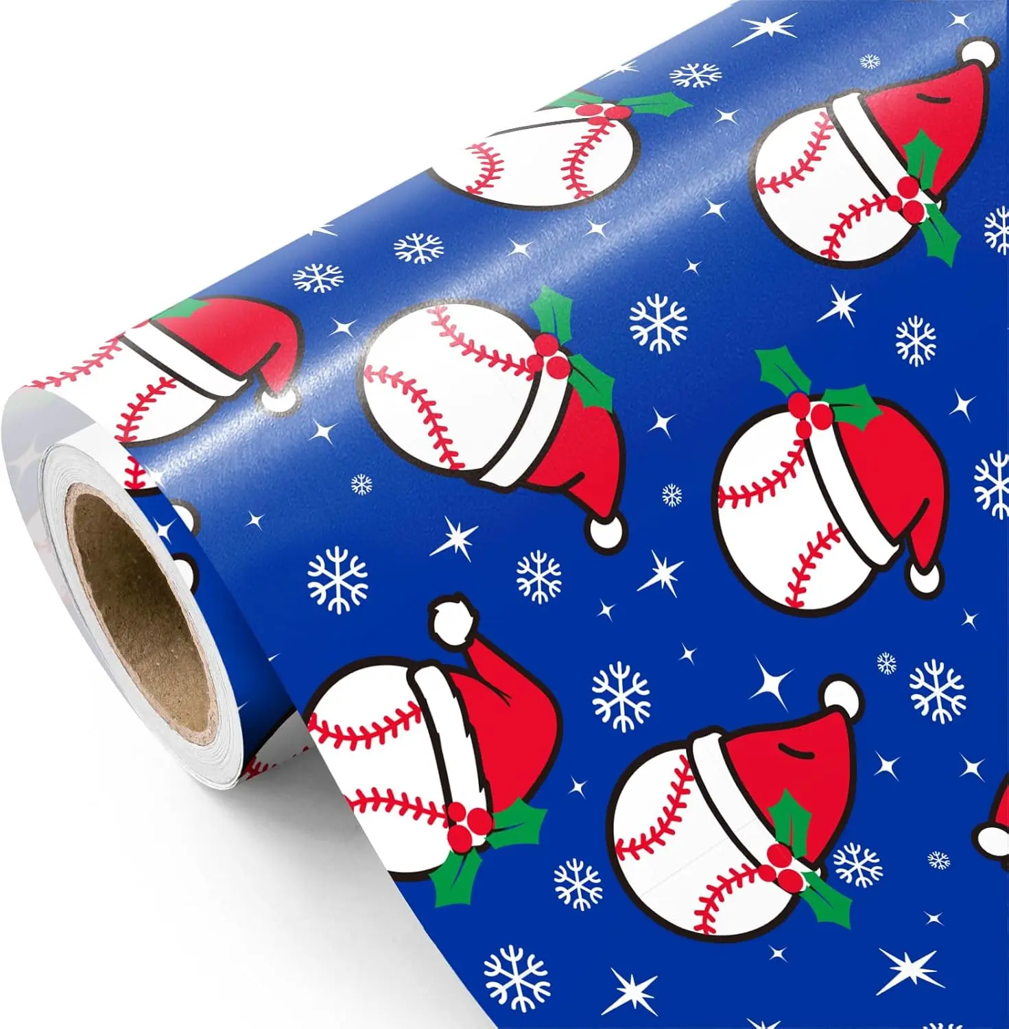 【Buy 2 Get 3 Free】WRAPAHOLIC Sports & Gaming Cute Christmas Wrapping Paper Roll, Baseball, Football, Soccer, Basketball,Gamer & Monster Truck Designs for Boys,Teens,Men,Winter Celebration & Christmas Party,17 in x 16.5 ft Mini Roll,