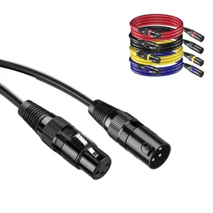 XLR Audio Cable - 3-Pin Balanced XLR Male To Female Microphone Cable - For Microphone Mixers Studio Podcasts Sound Card Etc