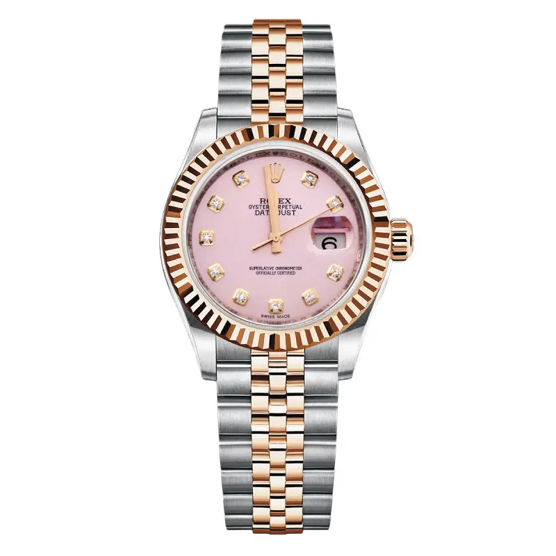 Rolex Datejust 116231 Ladies 36mm Pink Dial Diamond Marker Jubilee Bracelet WHP041868