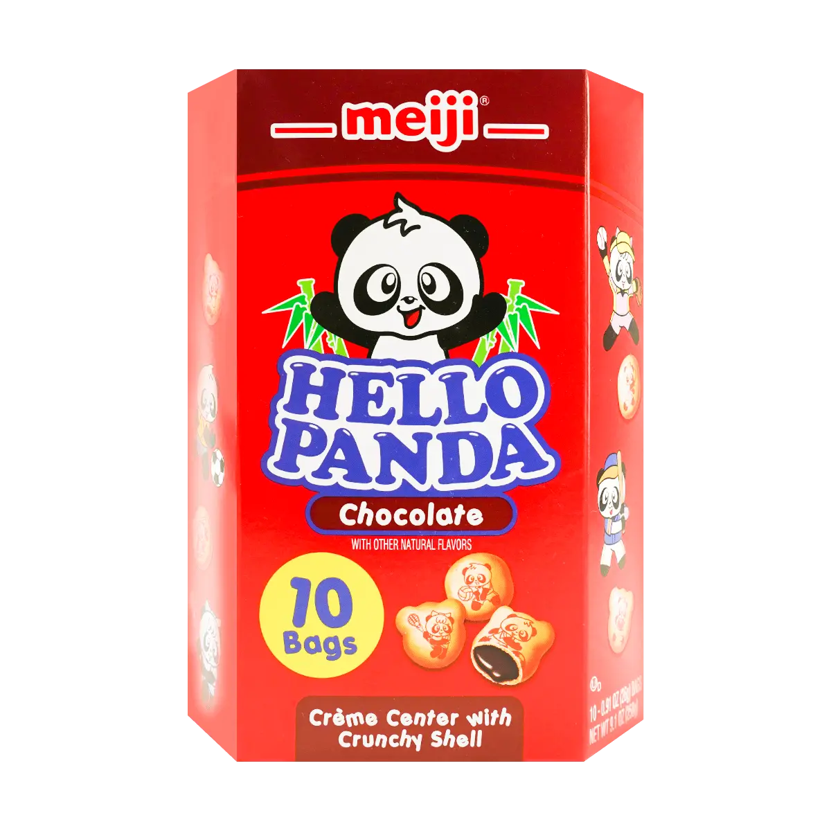MEIJI Japanese Panda Chocolate Cream Cookies 258g - Delicious Snack Treat
