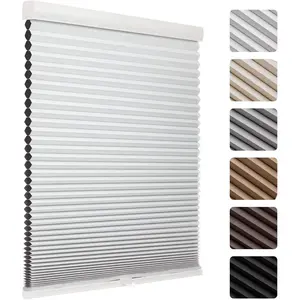 Cordless Blackout Cellular Shades, 1.5" Honeycomb Window Blinds for Bedroom & Nursery, Thermal Insulated, Noise Reducing, Privacy Shades, Inside or Outside Mount (32" W x 72" H, White)