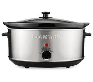 Courant 7-Qt Oval Stainless Steel SlowCooker