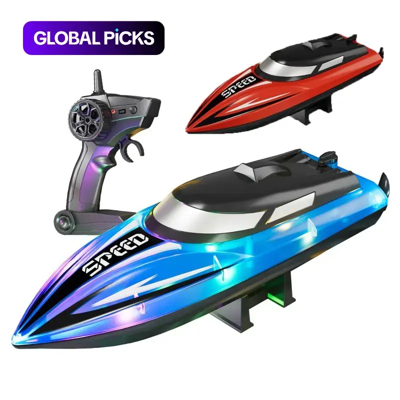Remote Control Speedboat Toy, High-Speed RC Boat for Pool, Bath, Lake and Ocean, Outdoor Water Toy, Ideal Gifts for Boys, Christmas and Birthday Presents #GLOBAL PICKS