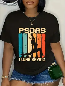 100% Cotton Massage Therapy Physical Therapist Retro I Was Saying Psoas T-Shirt