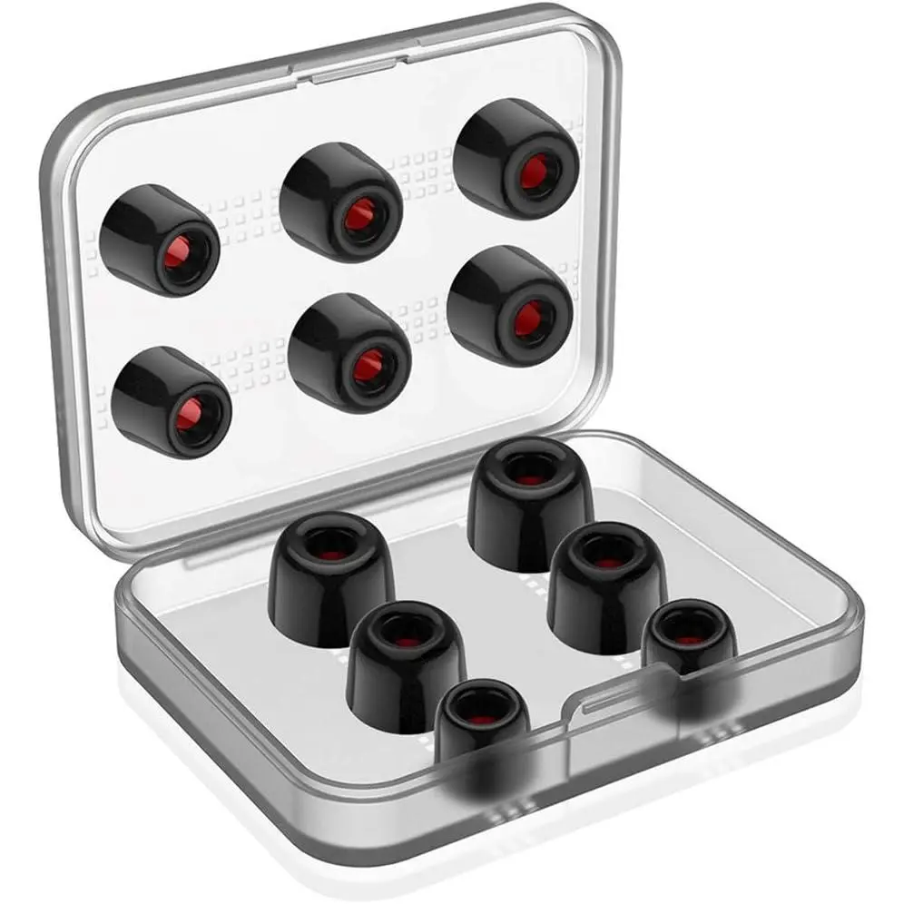 12 Pieces Replacement Ear tips for Powerbeats 2 Powerbeats Pro  Premium Memory Foam Earbuds Tips Updated Dustproof Durable Noise Reducing Eartips for Most 5-6.3mm in-Ear Earphones (S/M/L)