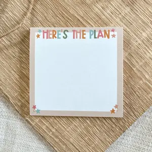 Here's The Plan Sticky Notes