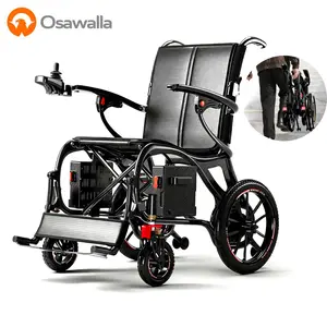 Zigtik EW9 Adults Electric Wheelchair Lightweight Folding - 15 Miles Long Travel Motorized Mobility Chair