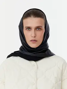 Waterproof Scarf with cotton in Black