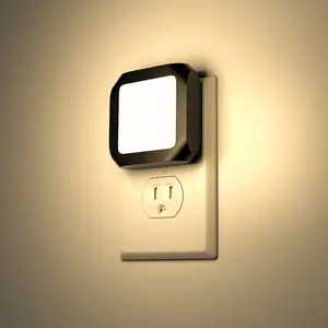 2 Pack LED Night Light, Night Lights Plug Into Wall with Dusk-to-Dawn Sensor, Dimmable Nightlights, Adjustable Brightness for Bathroom, Hallway, Bedroom,Kids Room,Stairway