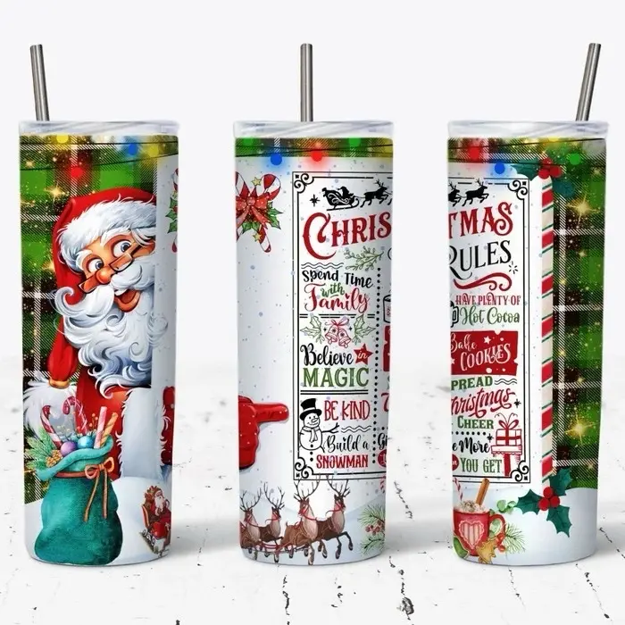 Santa Claus 20 oz stainless steel tumbler