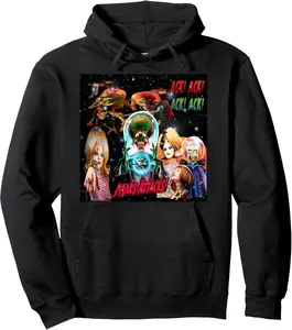Mars Attacks Space Adventure Graphic Pullover Hoodie