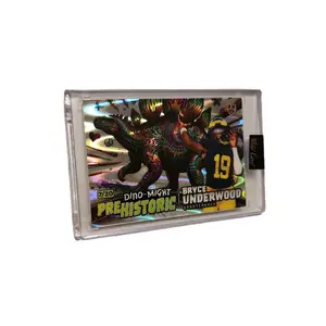 2025 Wild Card Pre-Historic Dino-Might Bryce Underwood Triceratops MichiganWolverines Refractor Serial Numbered 7/20