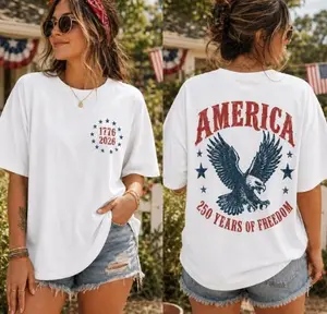 Comfort Colors America Eagle Shirt, 250th Anniversary Tee, Patriotic Western Shirt, 250 Years of Freedom T-Shirt, Fourth of July Shirt