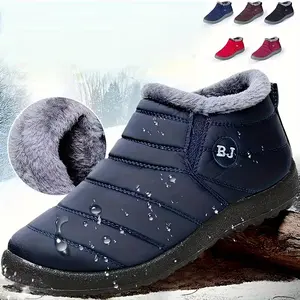 Rain Core | Super Warm Fleece-Lined Slip-On Boots for Couples Snug Comfort Easy Matching Cozy Winter Days Together Available in Multiple Colors