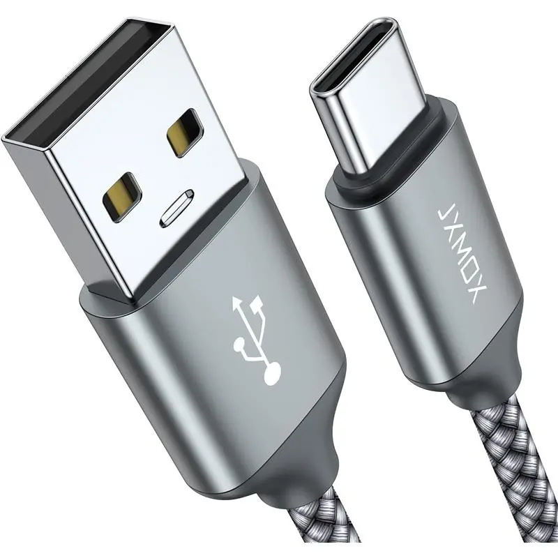 USB Type C Cable,USB A to USB C 3A Fast Charging (3.3ft 2-Pack) Braided Charge Cord Compatible with iPhone 15 16 17 Pro Max,Samsung Galaxy S10 S