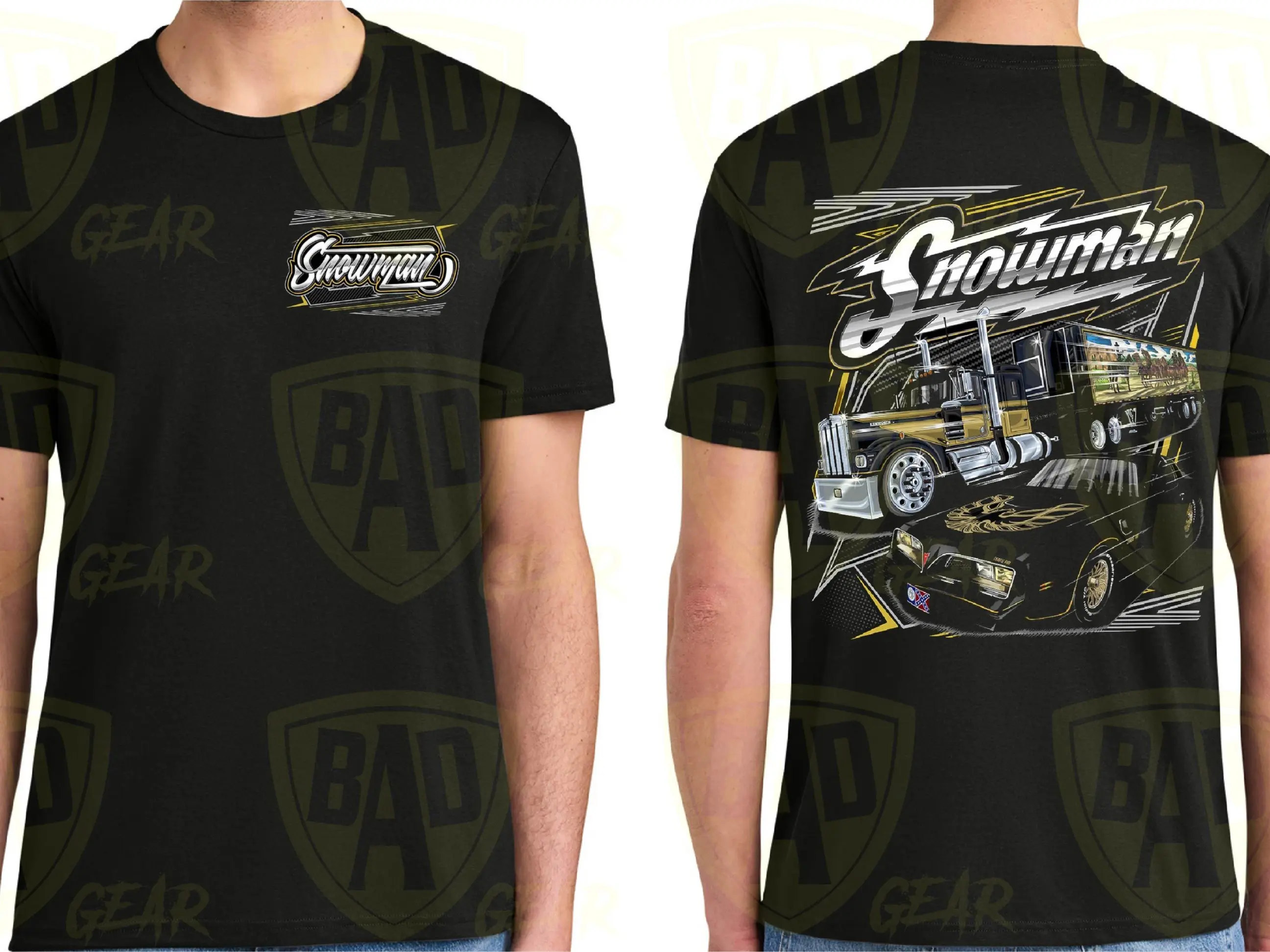 Smokey and the Bandit Men's Snowman T-Shirt - Short Sleeve Crewneck Cotton Tee - Menswear