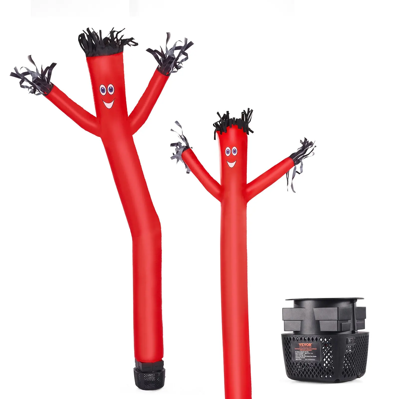 VEVOR Smooth Wacky Waving Inflatable Tube Man with 1/15 HP Blower Fan, Father's Day Gift, Fiesta Party Decorations, Garden Patio Decoration, Party Atmosphere Props, Outdoor Playground Toy
