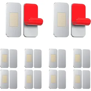 10 Pack Cabinet  for Closure, Ultra Thin  Cabinet Door Catch, Adhesive Drawer  to Stay Closed, No Drill Stainless Steel  for Cabinet Doors, Wardrobes, Cupboards