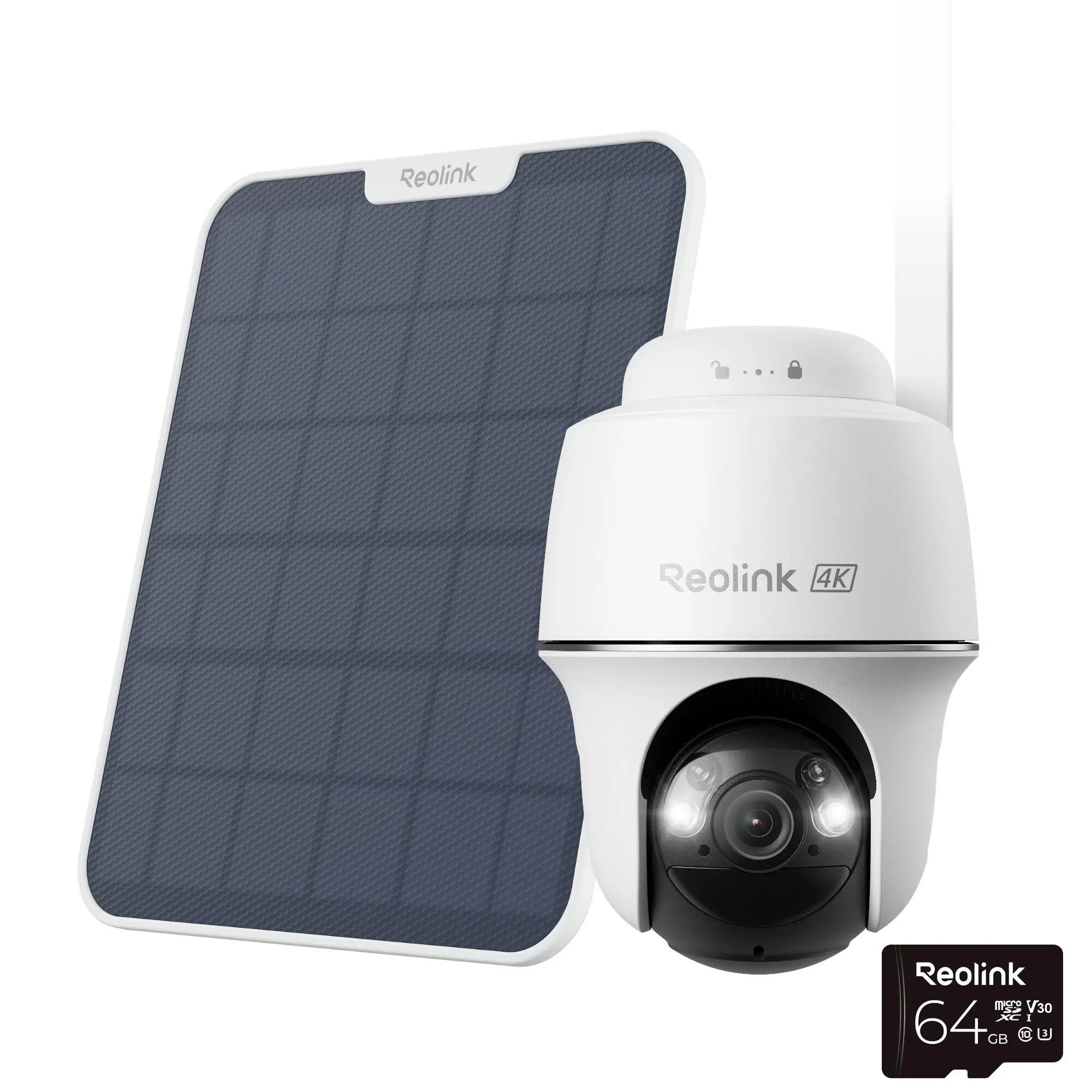 Reolink Go PT Ultra 4G LTE Solar Security Camera, Color Night Vision, Smart Detection, Wireless Outdoor 4K 8MP Camera, IP65 Weatherproof
