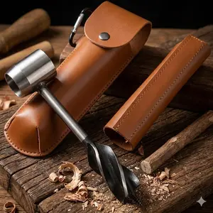 Essential Survival Drill Kit: hand-Powered wood Boring & Splitting Tool. portable Camping Gear, Outdoor Survival Supplies for Outdoor Adventures, Diy Projects, and spring summer Wilderness Trips. Survival Tools