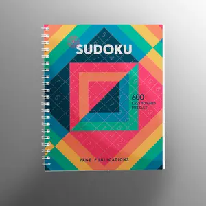 Fun Concentration Spiral Sudoku Number Puzzle Book - Lay-Flat Bind Puzzle Game Book for Hobby Enthusiasts