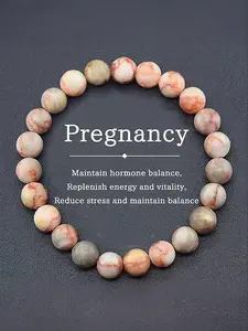 Natural Crystal Stone Bracelet 8mm, Balances Hormones, Enhances Energy and Vitality, Reduces Stress, Gift Choice, Casual Occasion, Crystal Bracelets