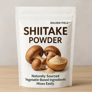 Golden Field Shiitake Powder 6.35oz - Naturally Sourced Vegetable-Based Ingredients Mixes Easily for Cooking & Brewing