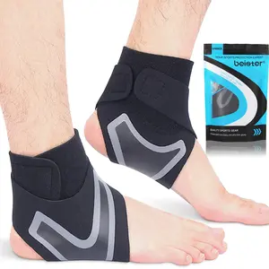 Sports protective equipment, ankle stabilizer, elastic support strap, adjustable breathable foot sleeve, light, airflow, compression fixation, ideal for men/women, arthritis, plantar fasciitis, Achilles inflammation.