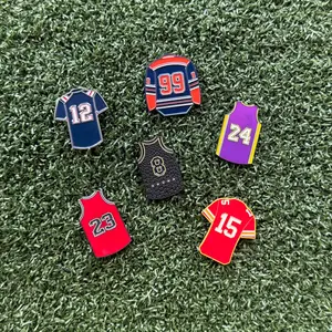 Premium Sports Jersey Golf Ball Markers - Vibrant Jersey-Style Designs, Durable Metal, Regulation-Size, Perfect for Golfers & Sports Fans