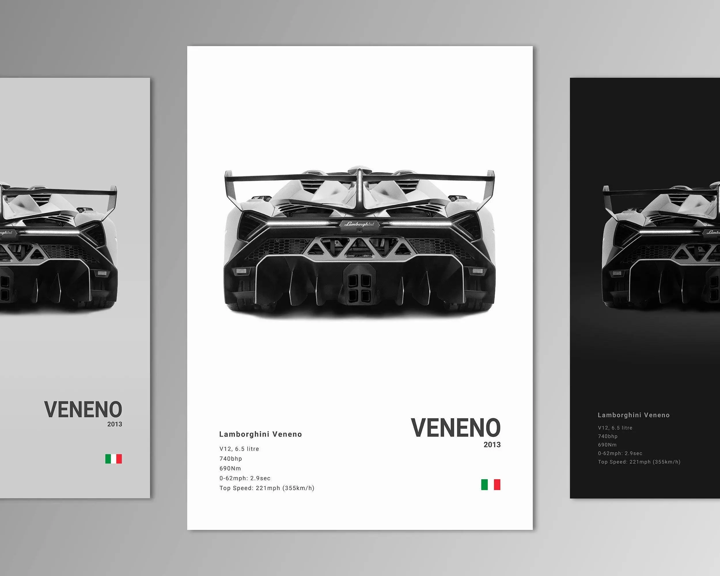 Lamborghini Veneno Poster Print | Wall Art | Car Photography