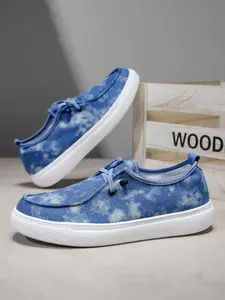 Washed Vintage Style Slip-On Canvas Shoes, Comfortable Breathable Thick Sole Men's Sneakers, Retro Streetwear Casual Footwear for Students