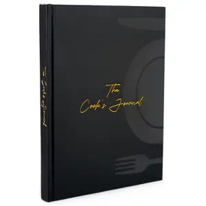 Personalized Recipe Book - Hardcover, Lay-Flat Design (7.5" x 9.3"), 100+ Pages with Ribbon Bookmark & Storage Pocket for Chefs & Home Cooks