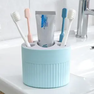 Toothbrush Holder, Household Toothbrush Organizing Storage Box, Multifunctional Toothpaste Toothbrush Container, Desktop Makeup Brush Holder, Bathroom Accessory, Dustproof Toothbrush Holders, Toothbrush Holder Organizers