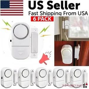 6 PCS WIRELESS Home Window Door Burglar Security ALARM System Magnetic