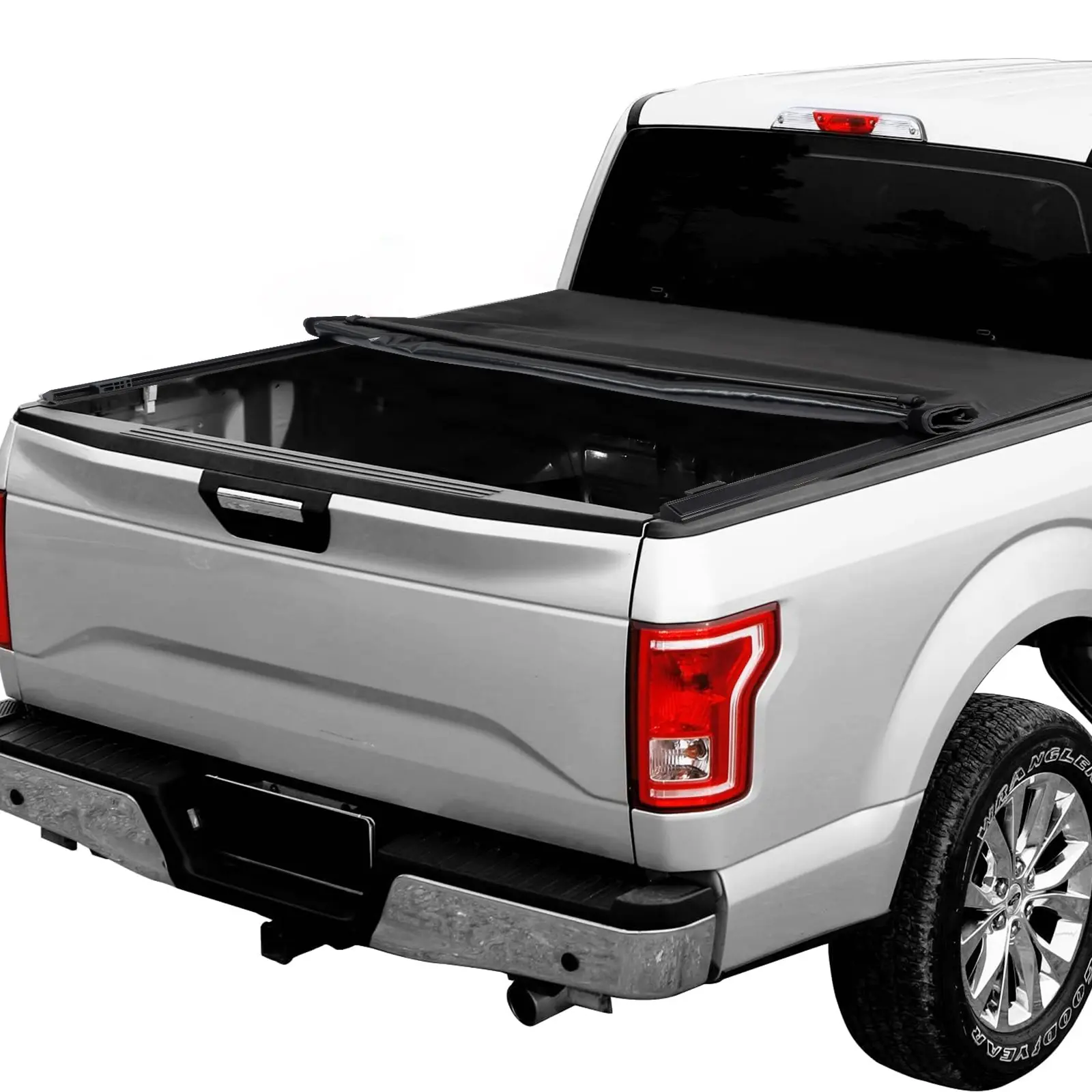 1 x Soft Roll-Up Tonneau Cover - Fit For 2007-2023 Silverado Sierra 1500, 5.8FT Truck Bed - Automotive Car Protector, Cars Accessories Exterior Pickup Truck Cover, Cars Accessories Cover