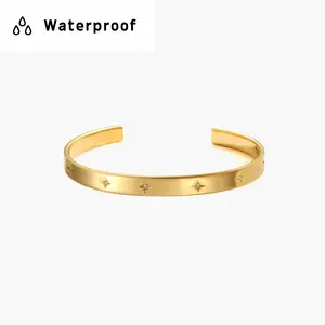 en route Sunset Boulevard Bangle in Gold, Sleek Everyday Bracelet for Stacking and Mix-and-match Wear, Versatile Jewelry for Set Styling & Chic Outfits