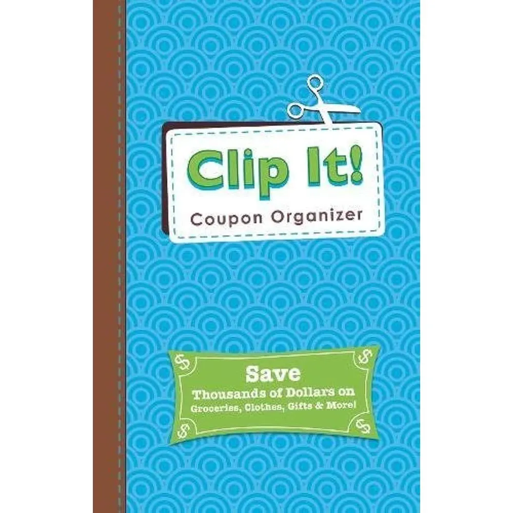 Clip It Coupon Organizer - Office Desk Organizer with 24 Pockets, Wipe-Off Pad, 32-Page Reusable Grocery List (Office Stationery & Supplies)