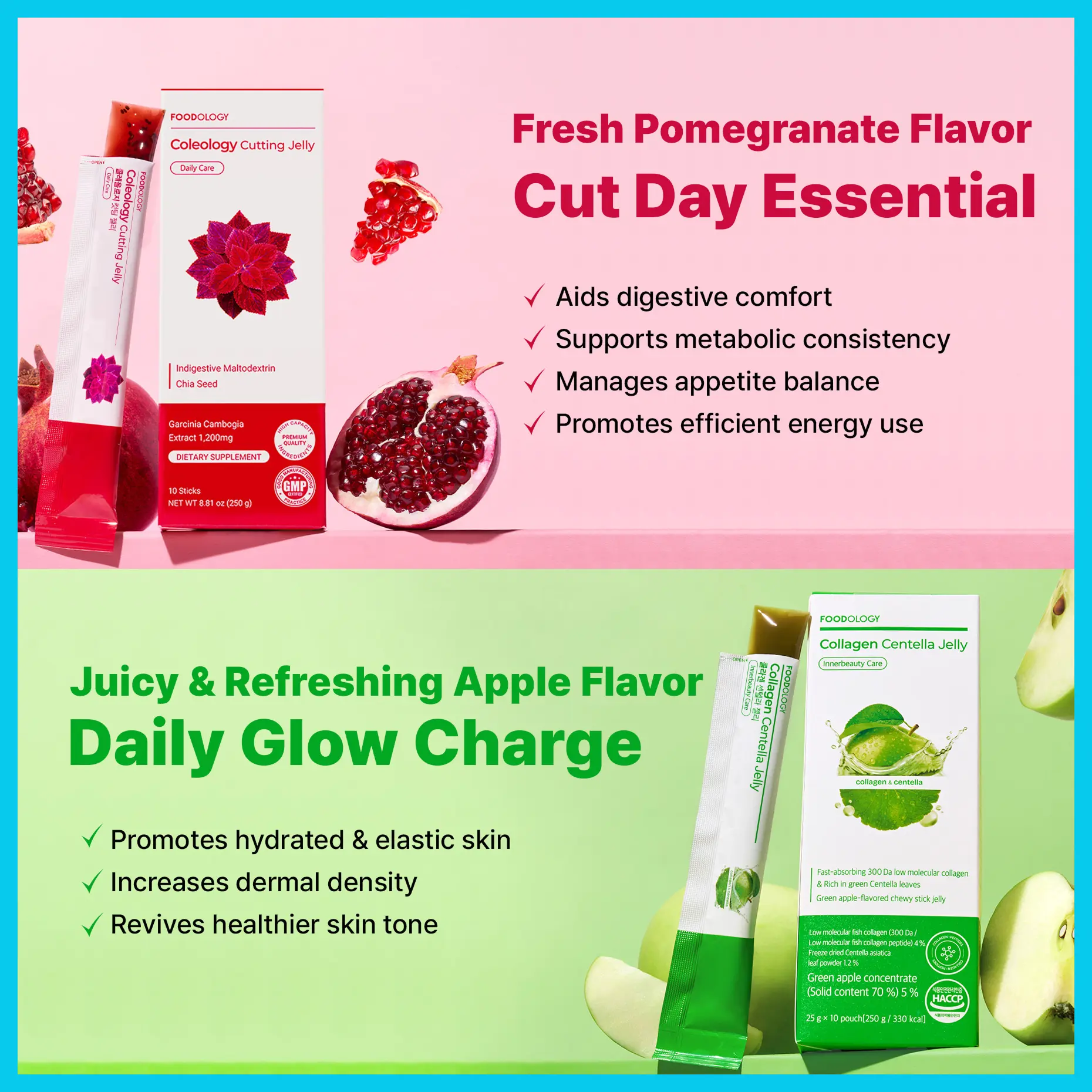 FOODOLOGY] Cutting & Collagen Jelly Set, Supports Carbohydrate