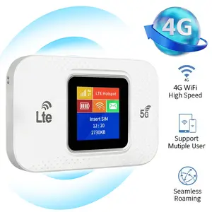 Global Travel 4g Portable WiFi Hotspot, 300mbps High-Speed Mobile Network, 3000mah Long Battery Life, Supports Multiple Devices