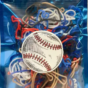 Sillybandz Baseball Party Pack 100 Silicone Bandz