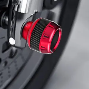 Universal Motorcycle Frame Slider Aluminum Alloy Front Fork Cup Falling Crush Protector Carbon Fiber for Motorbike Scooter Motor Parts Accessories