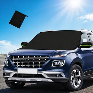 Universal Car Windshield Sun Shade, Foldable Reflective for Windshield & Window Shades with Overlapping Design, Car Interior Accessories