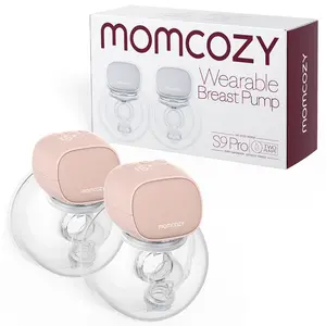Momcozy S9 Pro Breast Pump, Upgraded Wearable Breast Pump, Hands-free Design, with LED Display, Dual-head Electric Portable Breast Pump, with 2 Modes and 9 Levels, 24mm,C