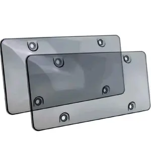 Premium License Plate Protector Cover - Durable & Clear Design for Enhanced Protection - Easy Installation - Ideal for Cars & Trucks