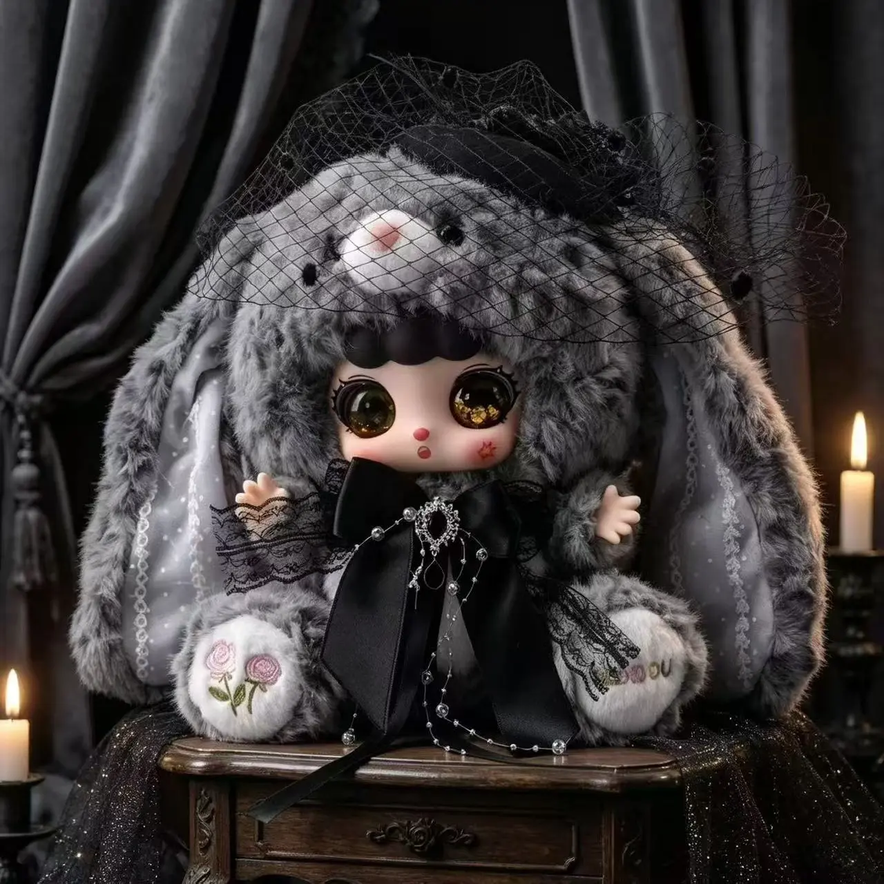（03）Kebidou-Naifu Bunny Sauce 600%V3-Flowers Whispers of the Rabbit Series Soft Plush Collectibles(Hidden Style Probability36:1)