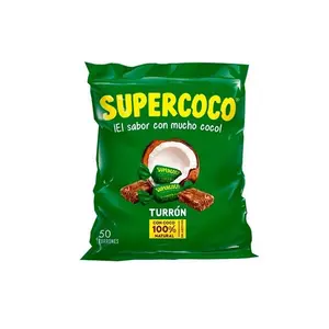 Supercoco Sweet Coconut Candy - Classic Colombian Treat - 50 Turrones - Snack - Bonbon easter day chewy
