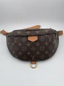 Pre-owned Louis Vuitton LEATHER Shoulder Bags MONO LV BUNBAG SHOULDER