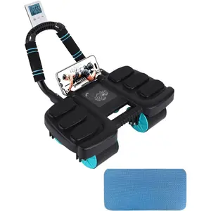 Ab Roller Wheel for Core Strengthening, Abdominal Exercise Machine with Elbow Support, Portable Fitness Equipment for Home Gym Workouts, Belly Fat Burner, Workout Exerciser Abs Slider for Men & Women